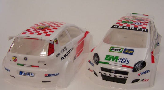 Delta Plastik FT004  - Fiat Abarth (new) 1/10 scale 200mm RC car body