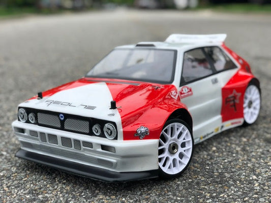 LANCIA DELTA INTEGRALE 1/8 SCALE GT CLEAR RC CAR BODY - 0109