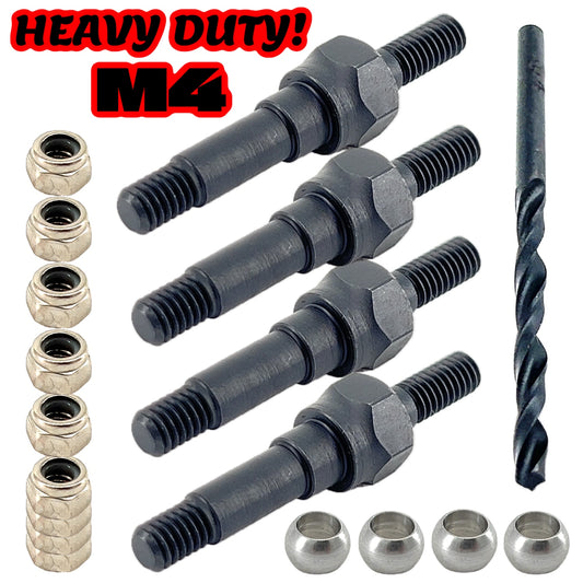 Perfect Pass RC Heavy Duty 4MM Shock Standoff Set For Arrma 6S