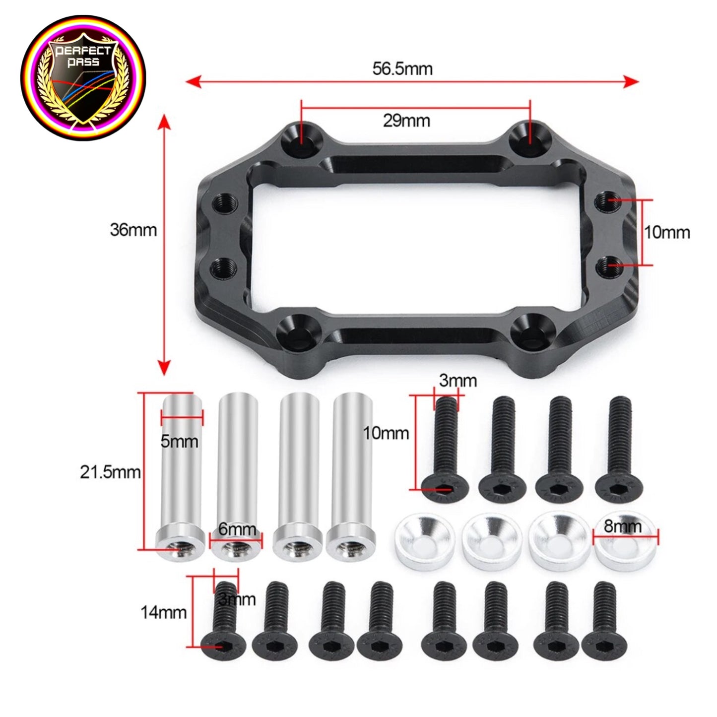 Aluminum Servo Mount For RC Cars