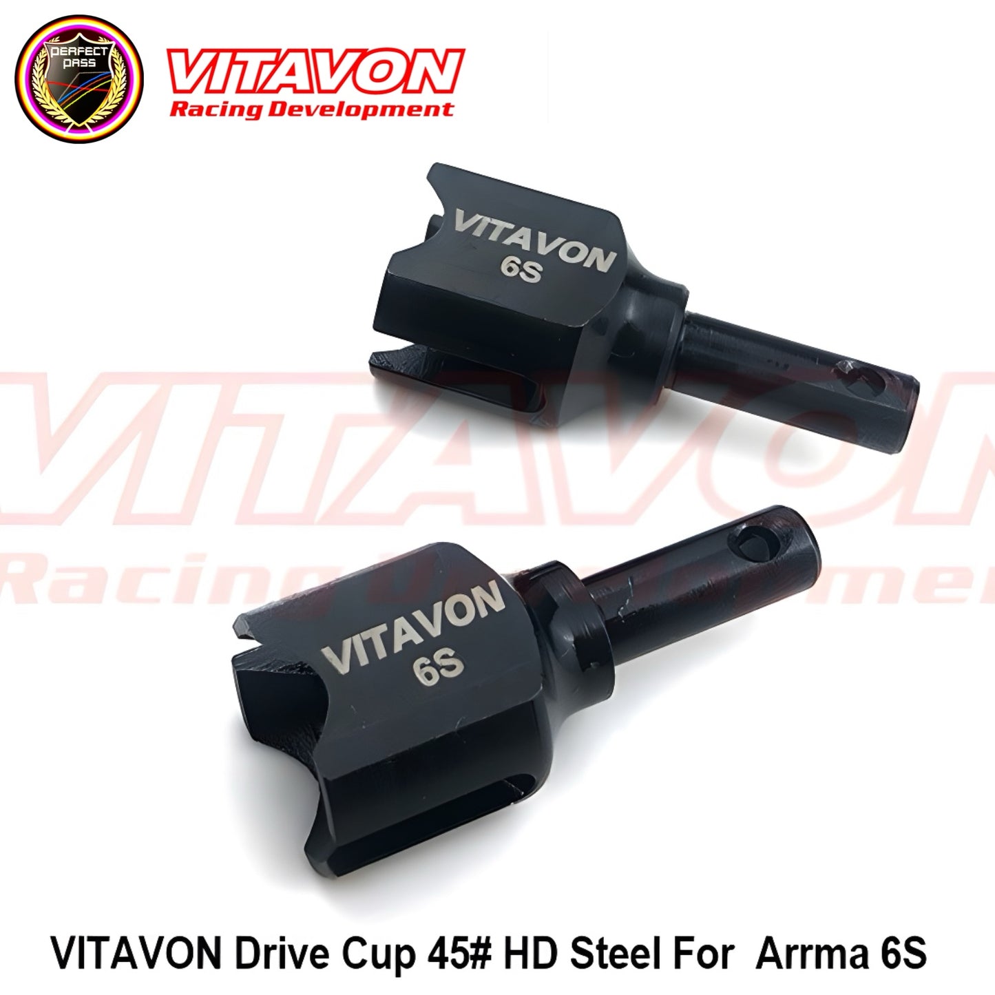 Vitavon Heavy Duty Drive Cups 45# Steel For Arrma 6S (NON EXB)
