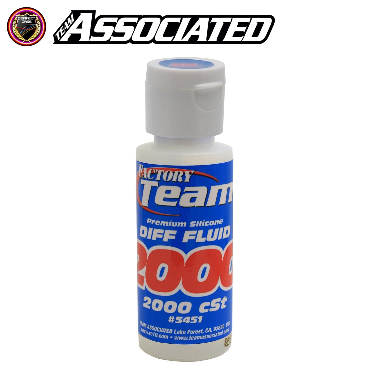 FACTORY TEAM SILICONE DIFF FLUID, 2000 CST 20Z (Team Associated)