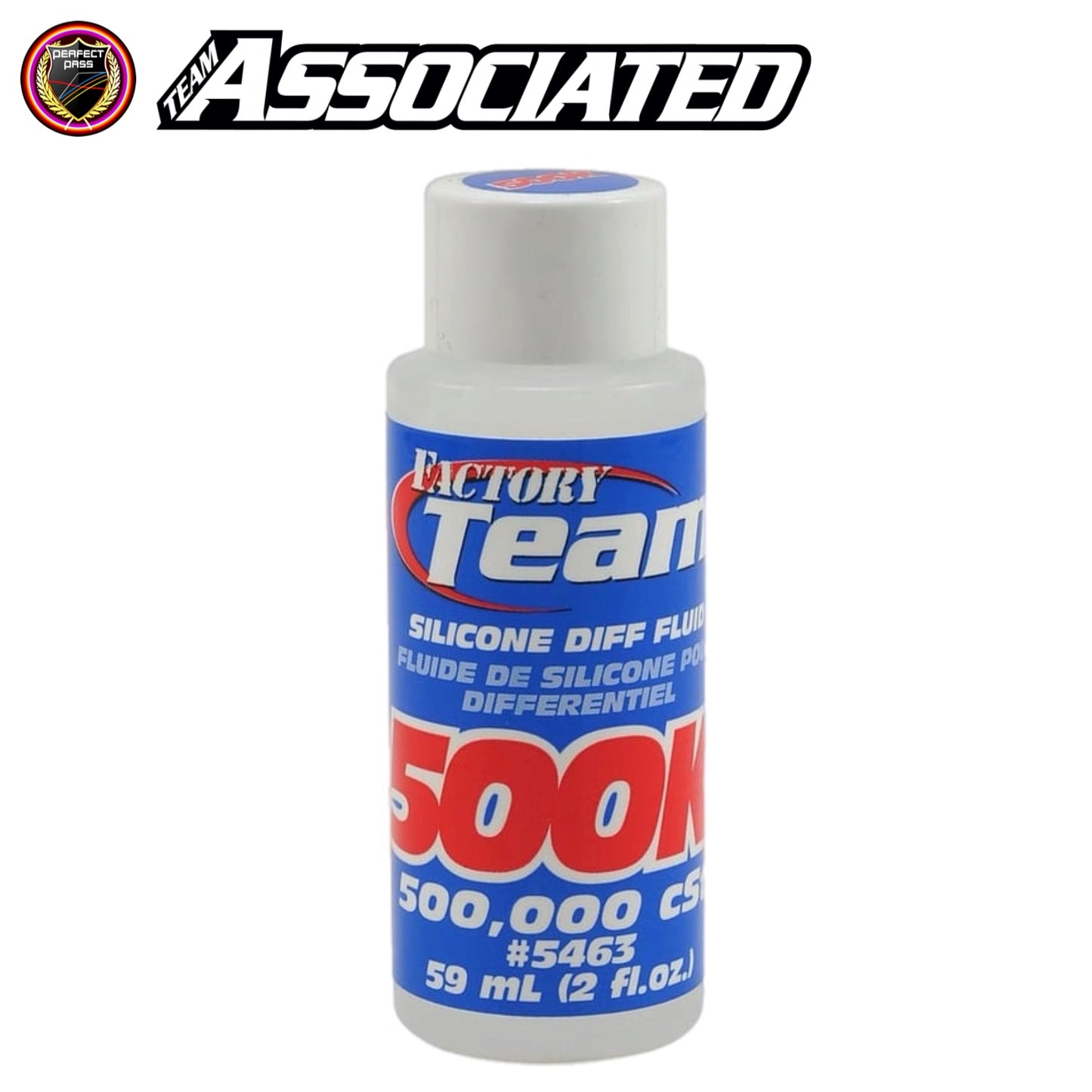 FACTORY TEAM SILICONE DIFF FLUID, 500,000 CST 2 0Z (Team Associated)