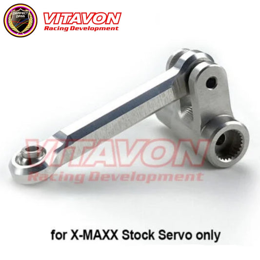 Vitavon 7075 Aluminum Servo Horn & Steering Link For X-MAXX XRT 25T Stock Servo Spline