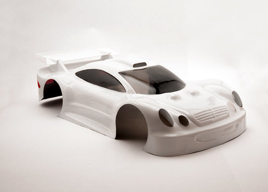 MERCEDES CLK 1/8 SCALE GT CLEAR RC CAR BODY - 0142