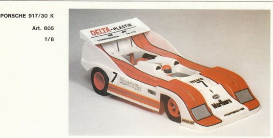 Delta Plastik S0605 - PORSCHE 917-30 1/8 Scale GP RC car body