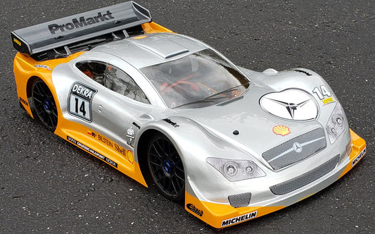 MERCEDES AMG DTM 1/8 SCALE GT CLEAR RC CAR BODY - 0159