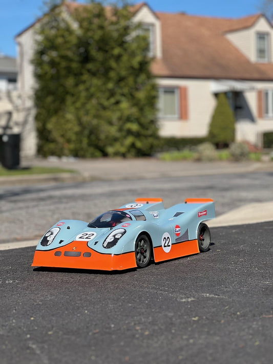 PORSCHE 917 1/7 SCALE CLEAR RC CAR BODY - 8508