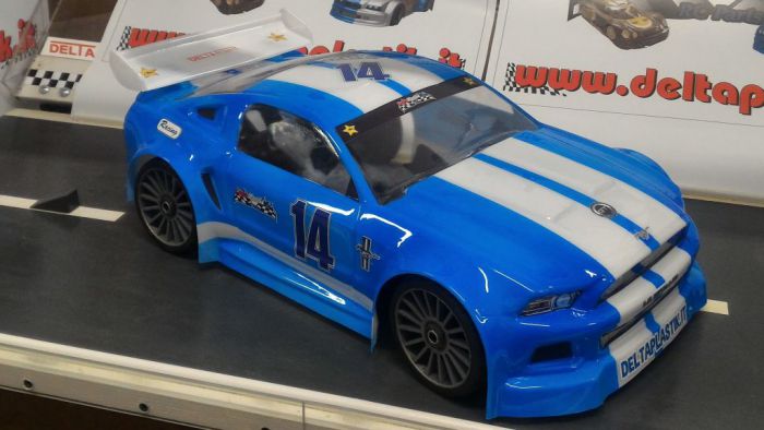 MUSTANG 1/8 SCALE GT CLEAR RC CAR BODY - 0175