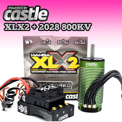 Castle Creations XLX2 ESC & 2028 800KV Motor Combo + GIFT!
